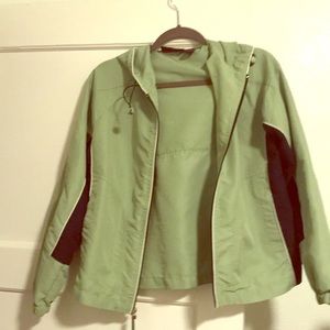 Kids green windbreaker